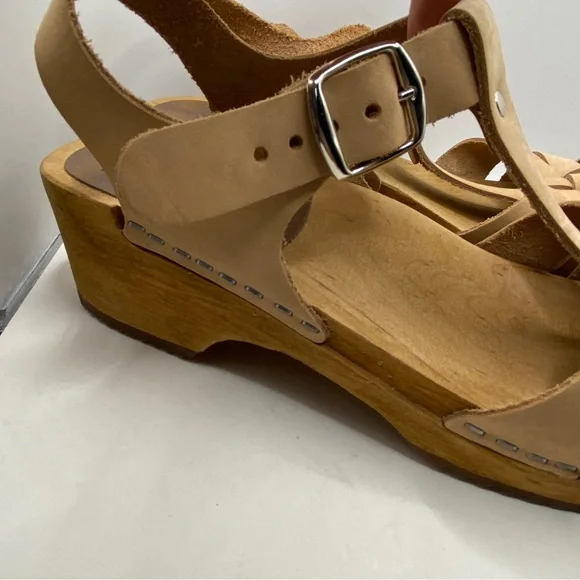 Swedish Leather Clog Sandals - Picture 2 of 6